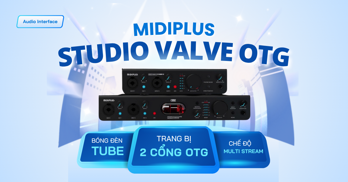 Audio Interface Midiplus Studio Valve OTG