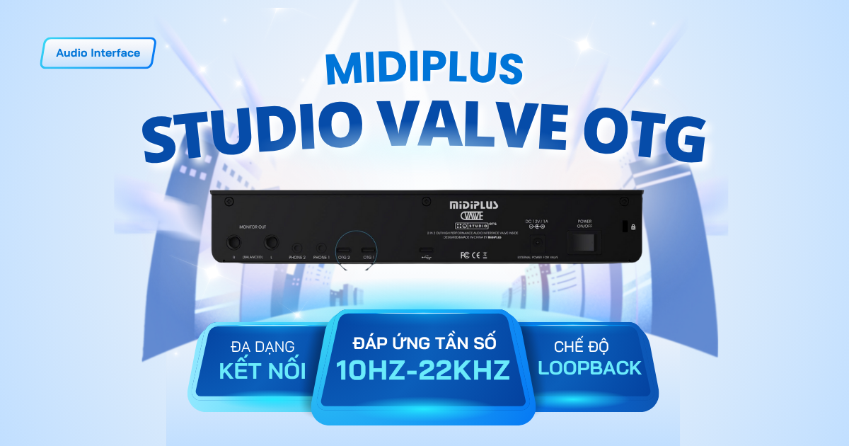 Audio Interface Midiplus Studio Valve OTG