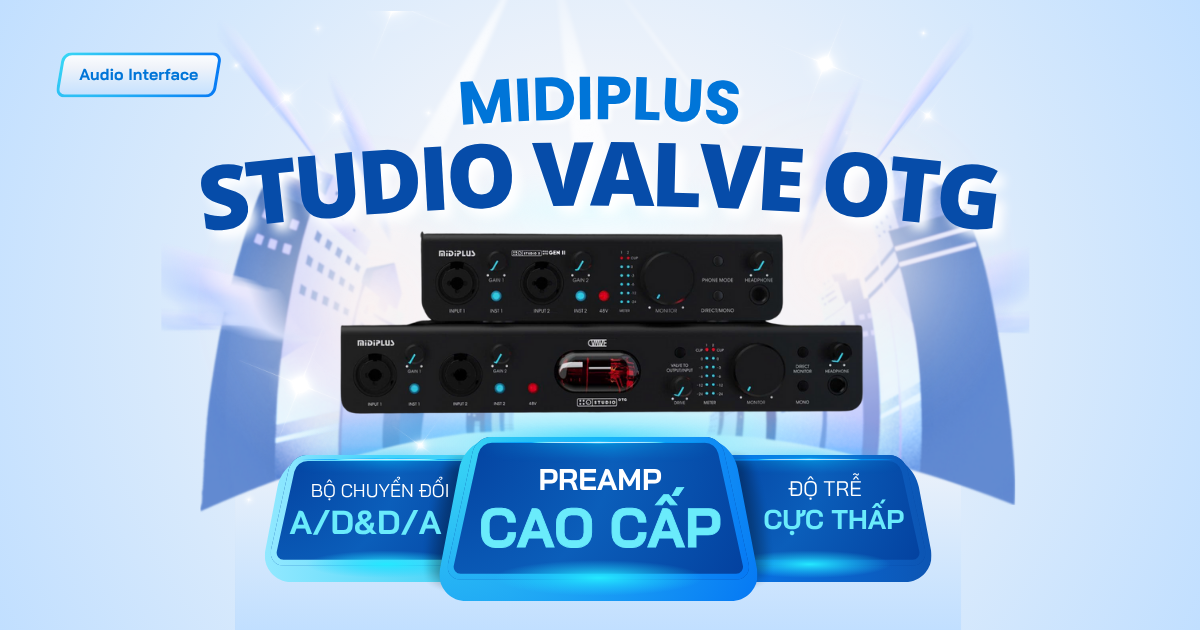 Audio Interface Midiplus Studio Valve OTG