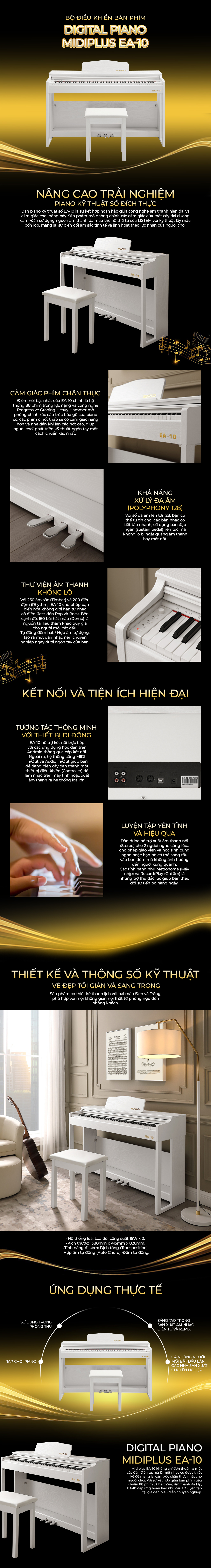 Digital Piano Midiplus EA-10