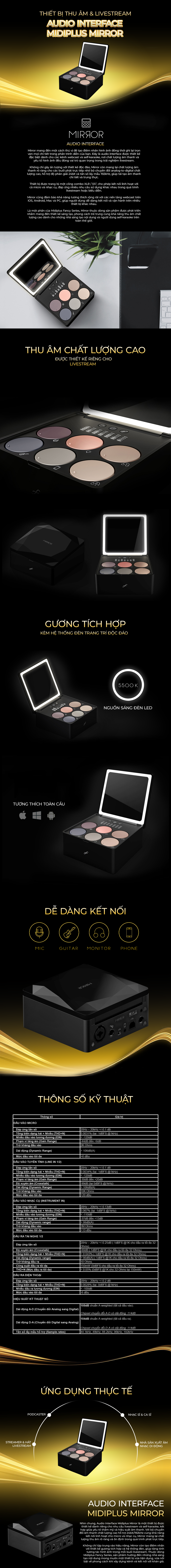 Audio Interface Midiplus Mirror