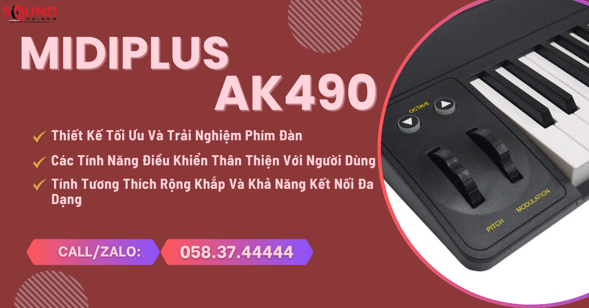 MIDI Keyboard Controller Midiplus AK490