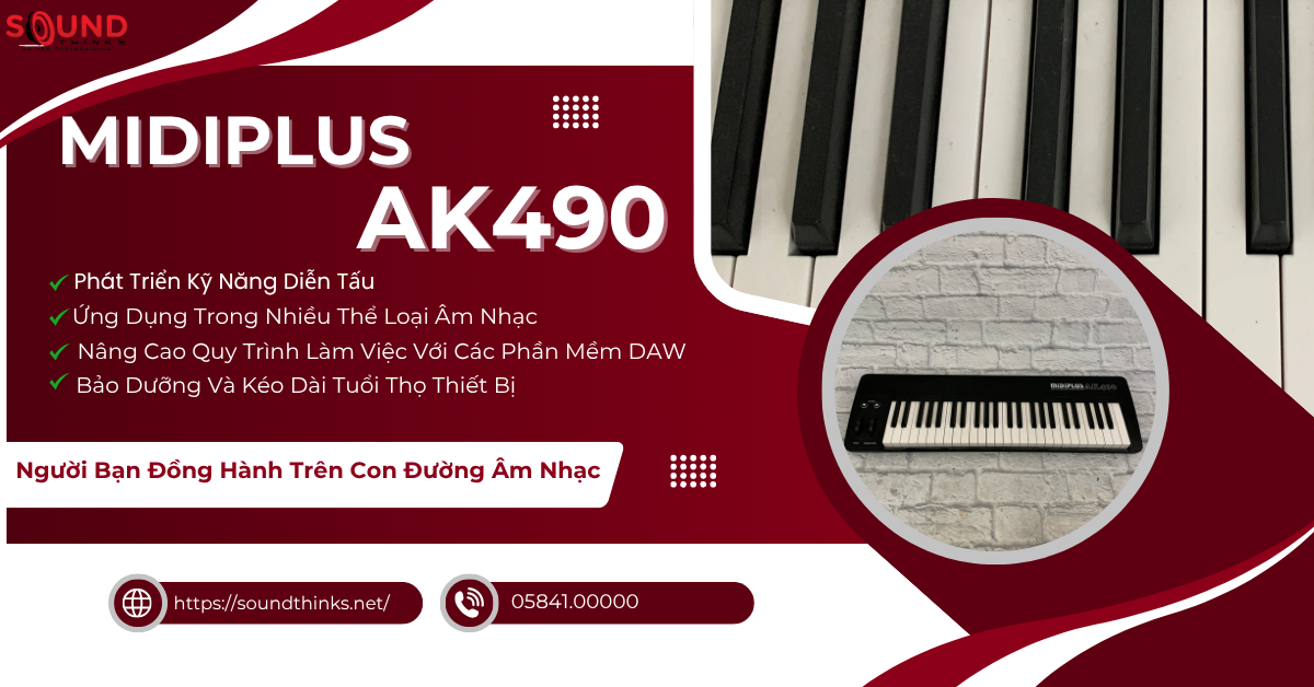 MIDI Keyboard Controller Midiplus AK490