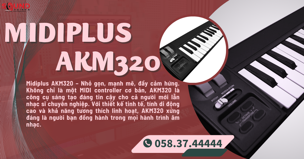 MIDI Keyboard Controller Midiplus AKM320