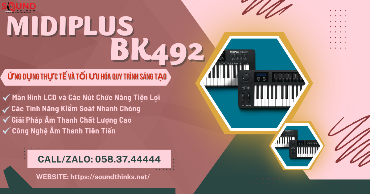 MIDI Keyboard Controller Midiplus BK492