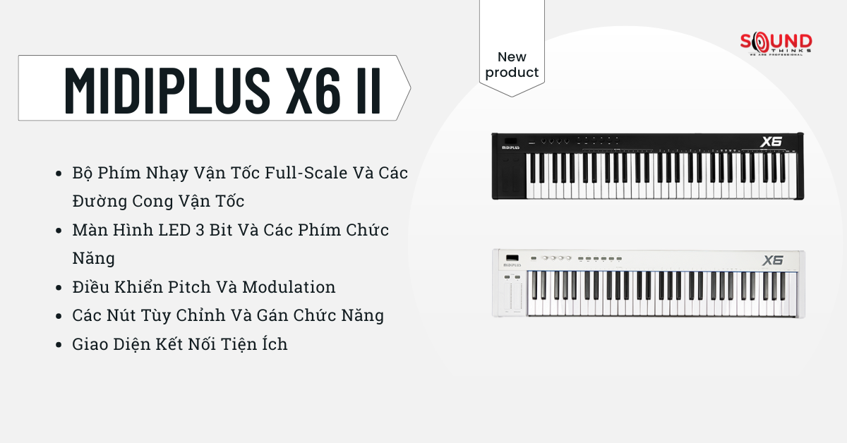 MIDI Keyboard Controller Midiplus X6 II