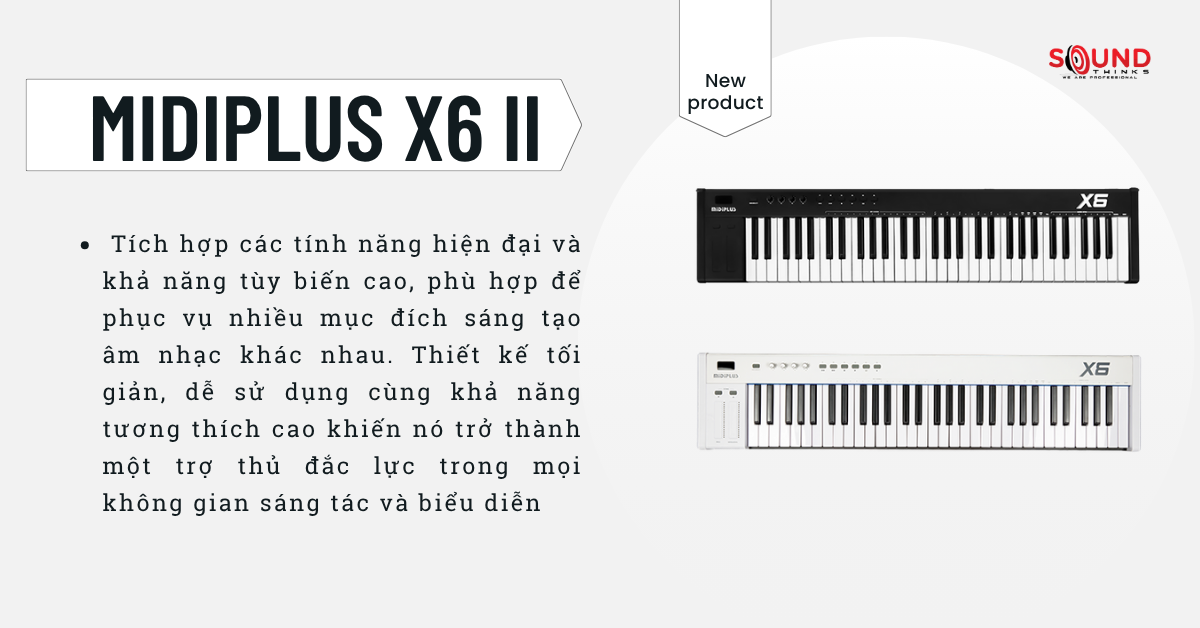 MIDI Keyboard Controller Midiplus X6 II