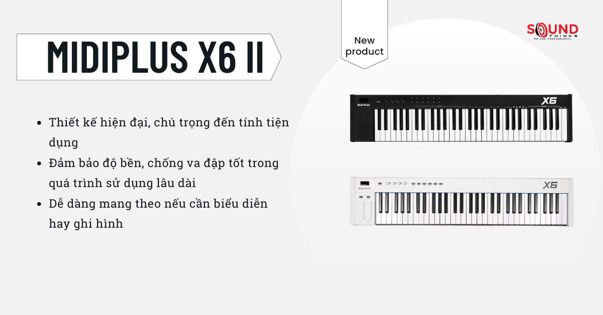 MIDI Keyboard Controller Midiplus X6 II