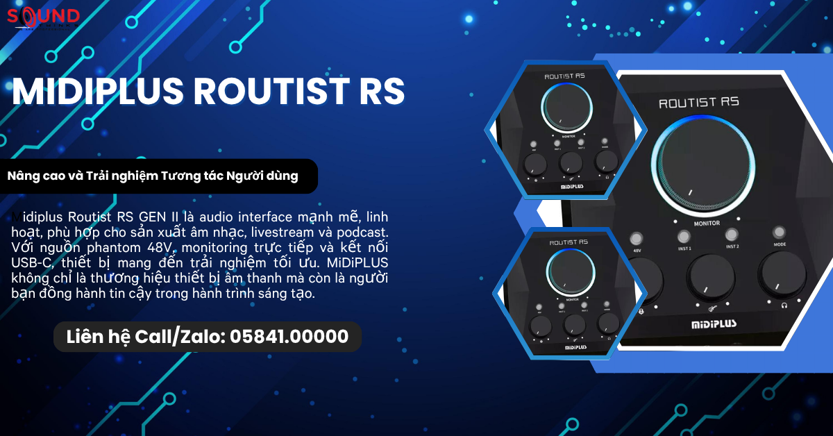 Audio Interface Midiplus Routist RS GEN II