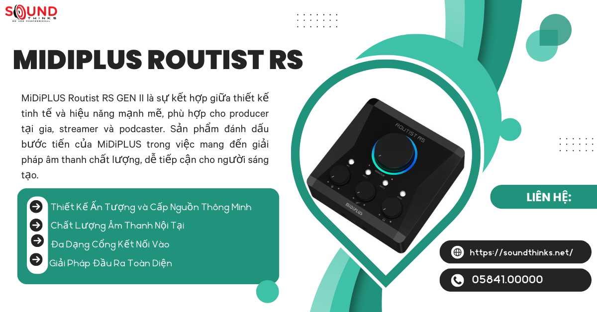 Audio Interface Midiplus Routist RS GEN II