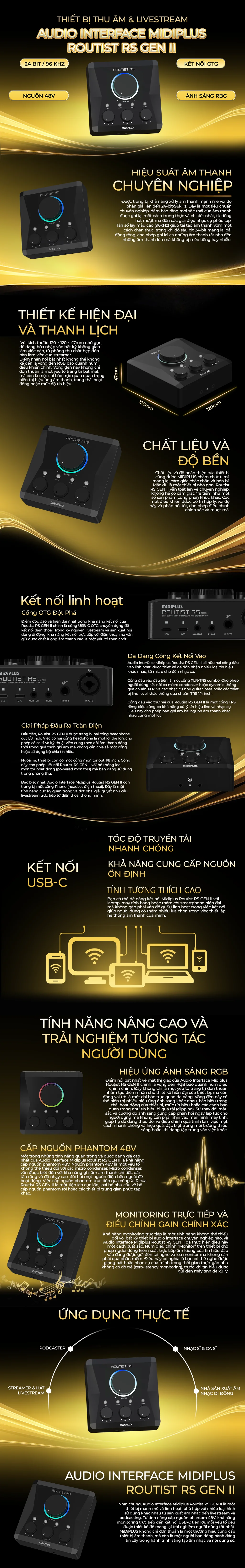 Audio Interface Midiplus Routist RS GEN II