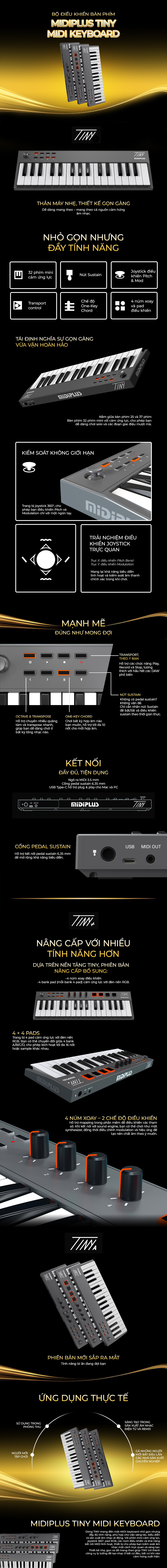 MIDI Keyboard Controller Midiplus Tiny Series
