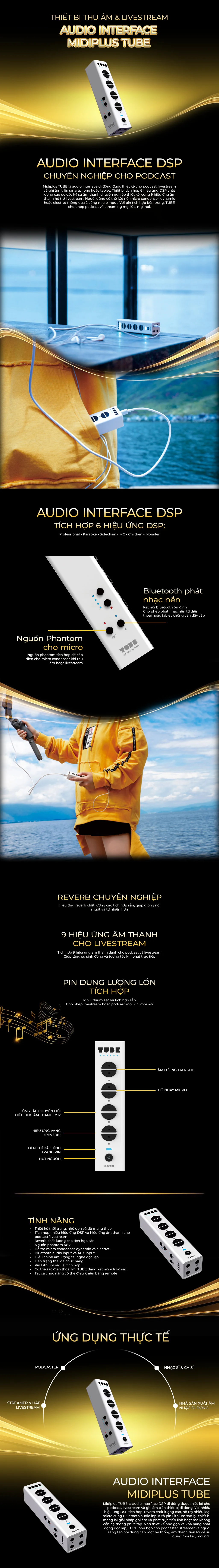 Audio Interface Midiplus TUBE