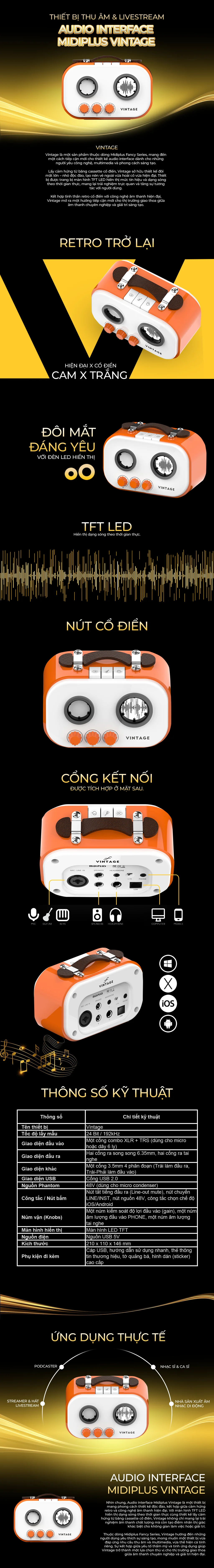 Audio Interface Midiplus Vintage