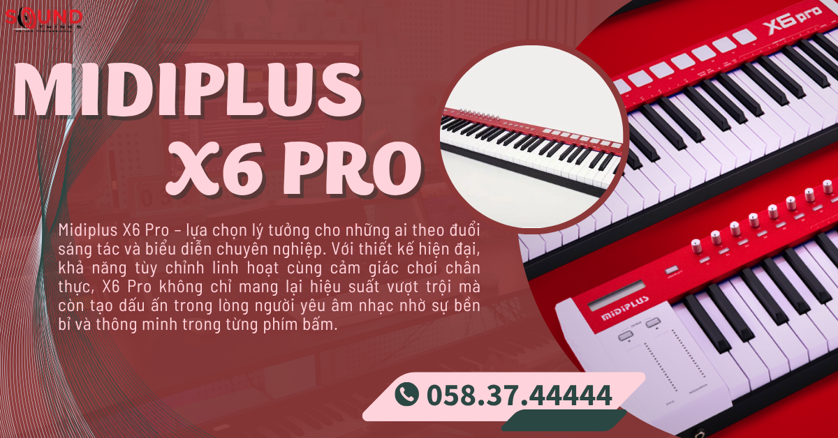 MIDI Keyboard Controller Midiplus X6 Pro