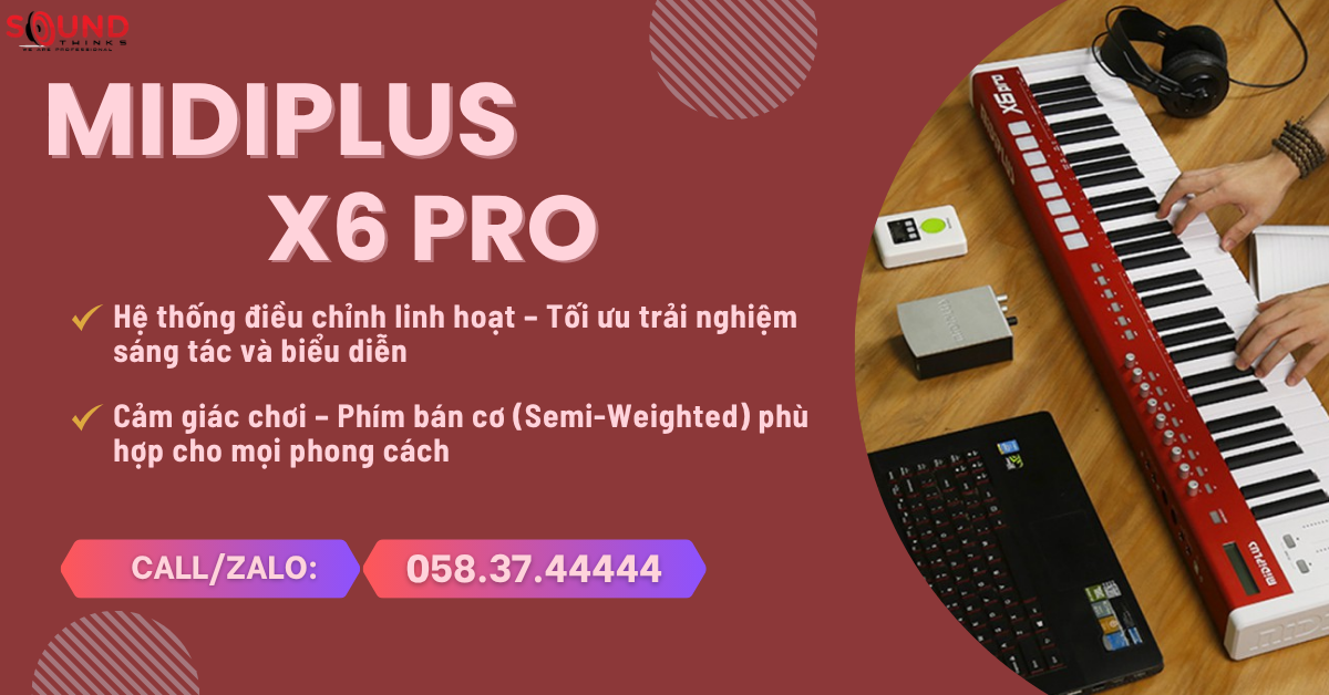 MIDI Keyboard Controller Midiplus X6 Pro