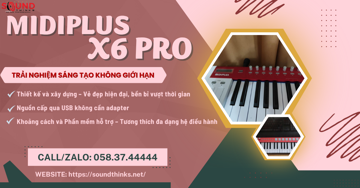 MIDI Keyboard Controller Midiplus X6 Pro