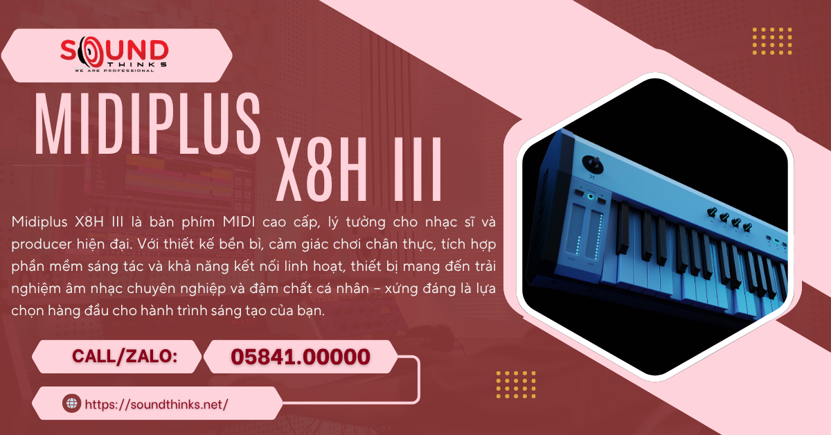 MIDI Keyboard Controller Midiplus X8H III 