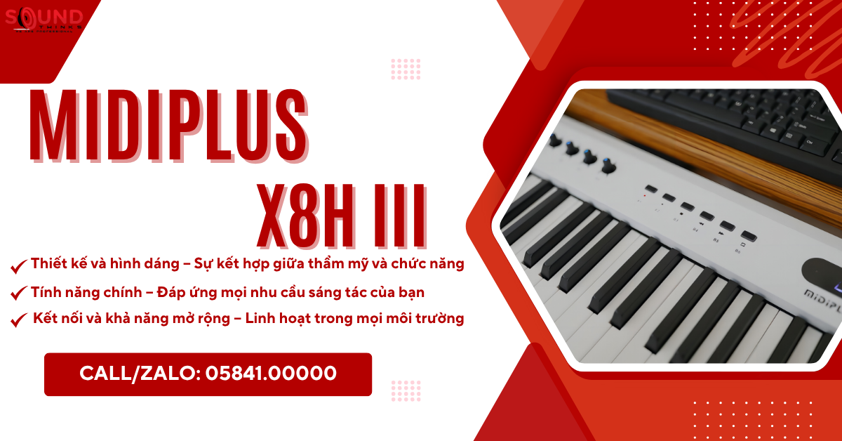 MIDI Keyboard Controller Midiplus X8H III 