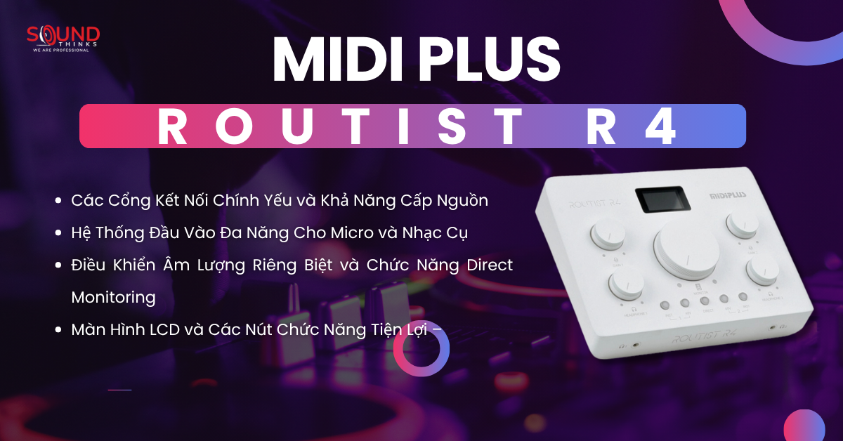 Audio Interface Midiplus Routist R4
