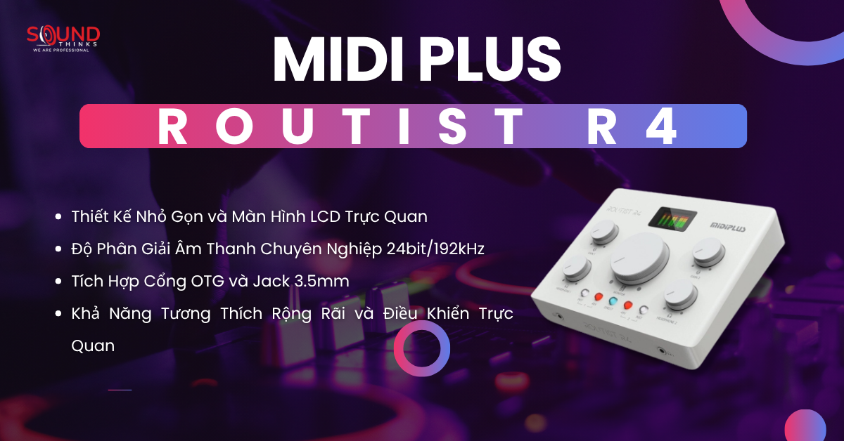 Audio Interface Midiplus Routist R4
