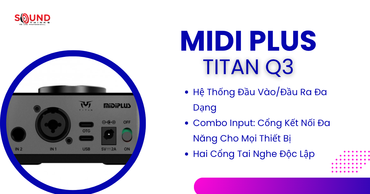 Audio Interface Midiplus Titan Q3