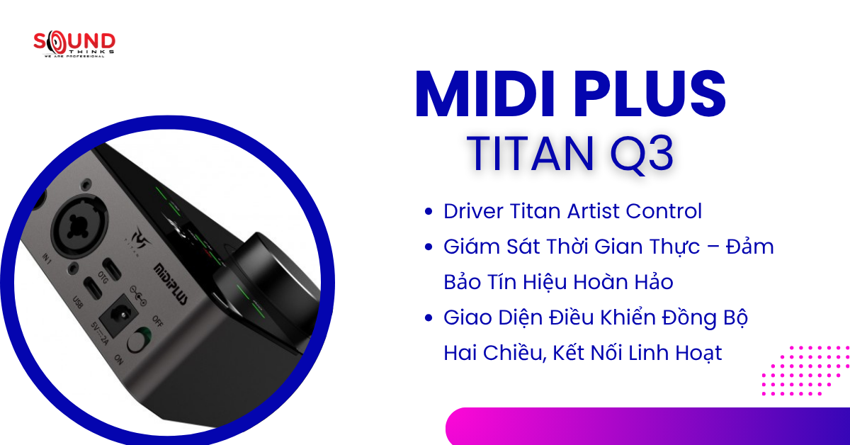Audio Interface Midiplus Titan Q3