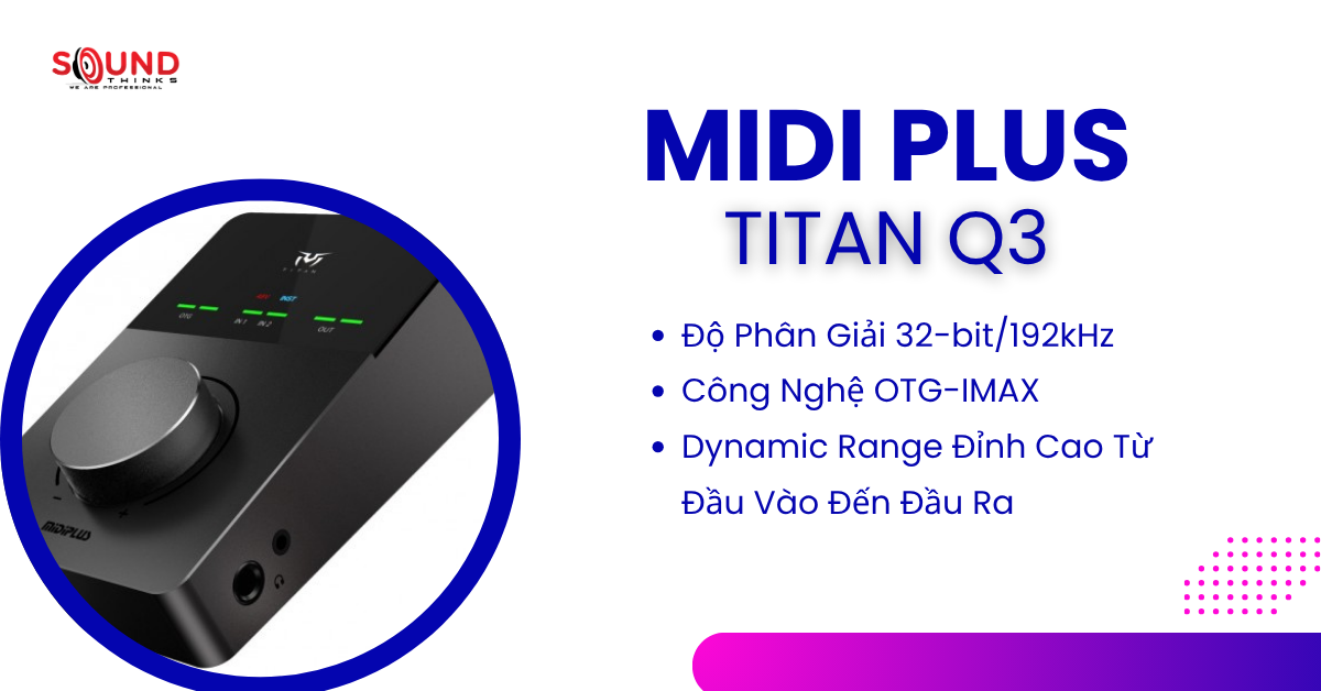 Audio Interface Midiplus Titan Q3